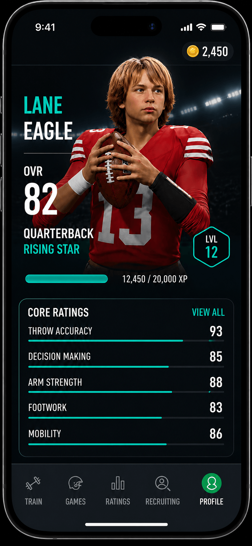 Backfield AI player profile